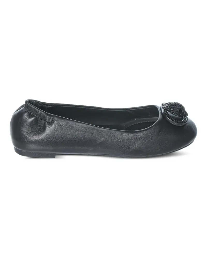 Kurt Geiger Chelsea eagle-plaque ballet flats - Schwarz Schwarz