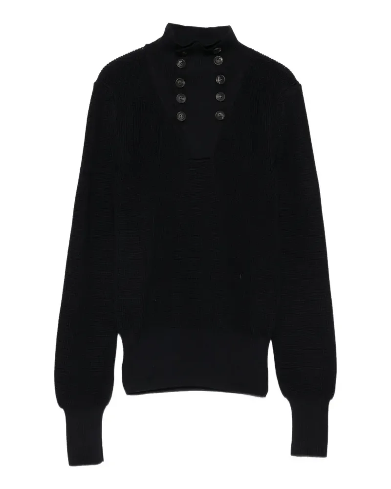 Paloma Wool Milon Pullover mit Knopfdetail - Blau Blau