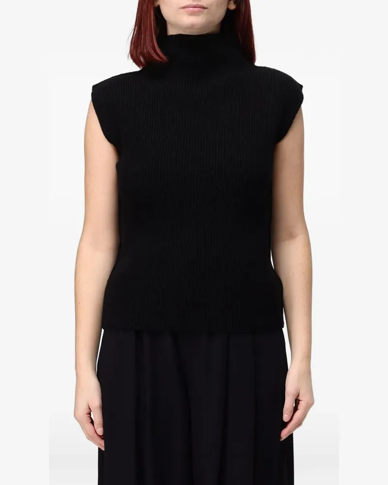 TER ET BANTINE ribbed-knit high-neck sweater - Schwarz Schwarz