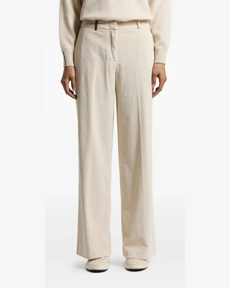 Peserico Hose aus Cord - Nude Nude