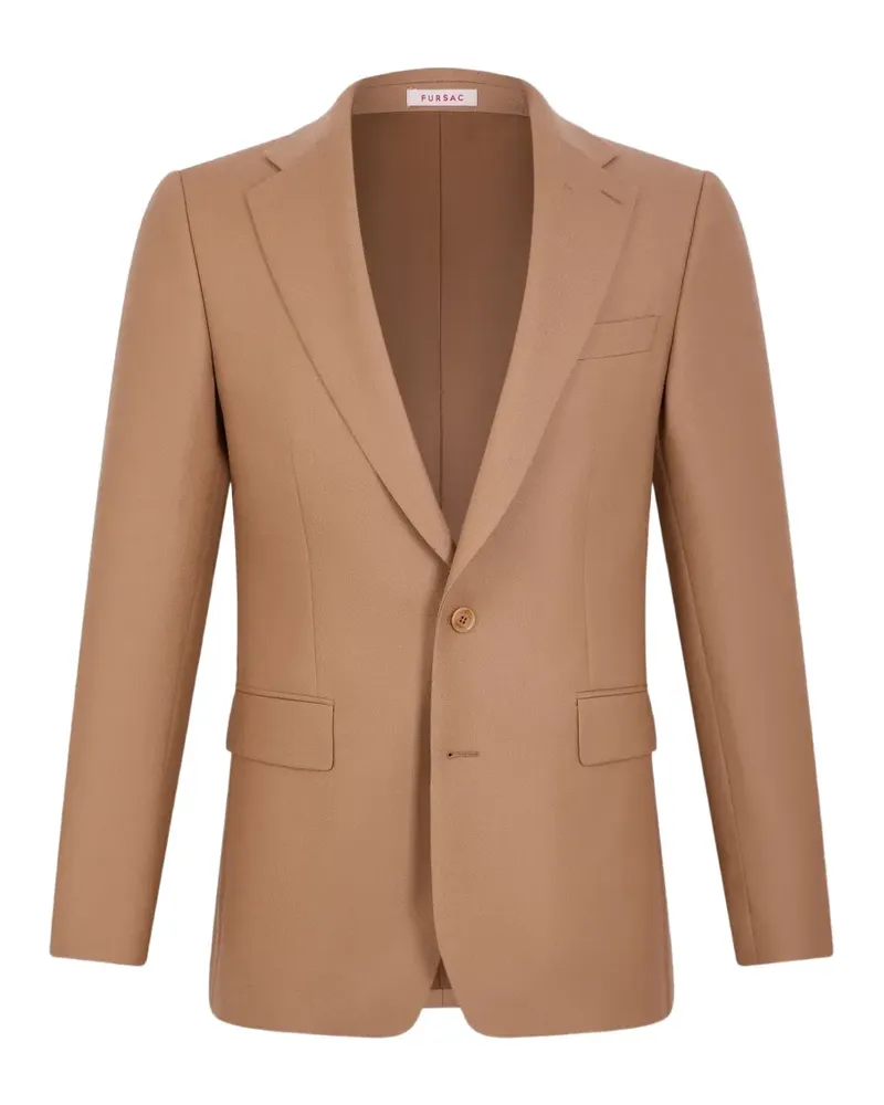 FURSAC single-breasted wool blazer - Nude Nude