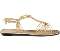 Flache Sandalen - Gold