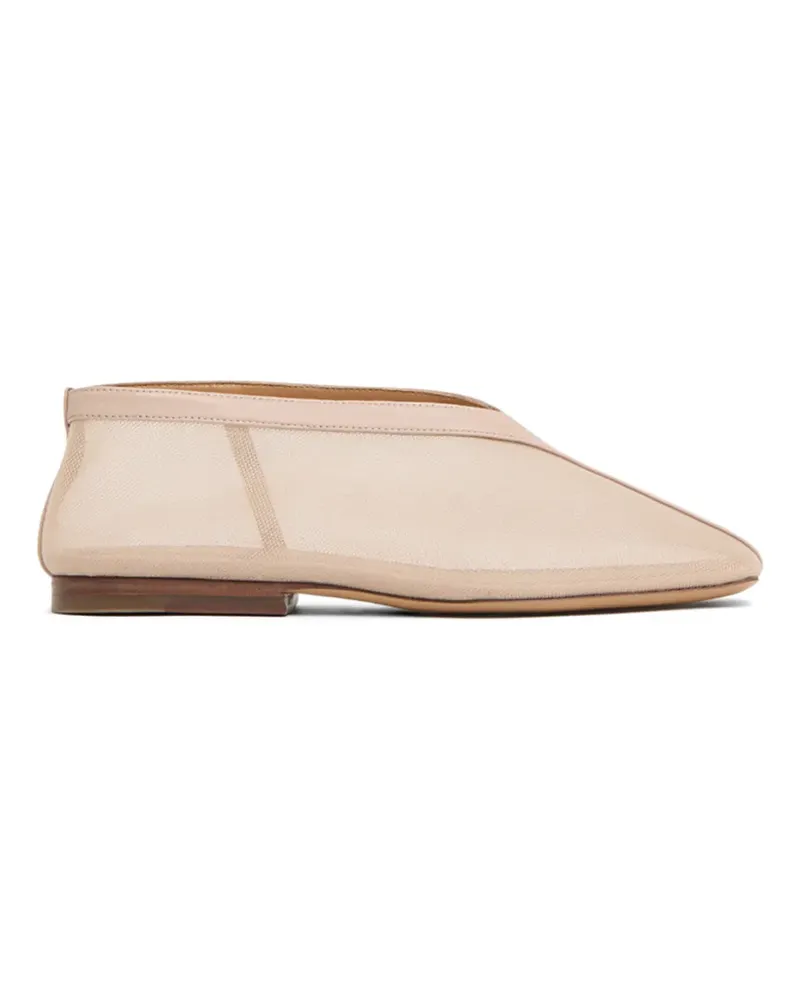 Mansur Gavriel Contorno Square V ballet flats - Nude Nude