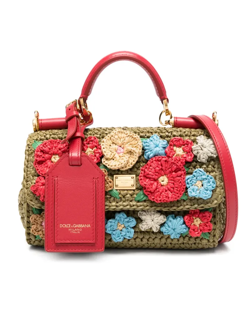 Dolce & Gabbana My Sicily floral-appliqué tote bag - Grün Grün