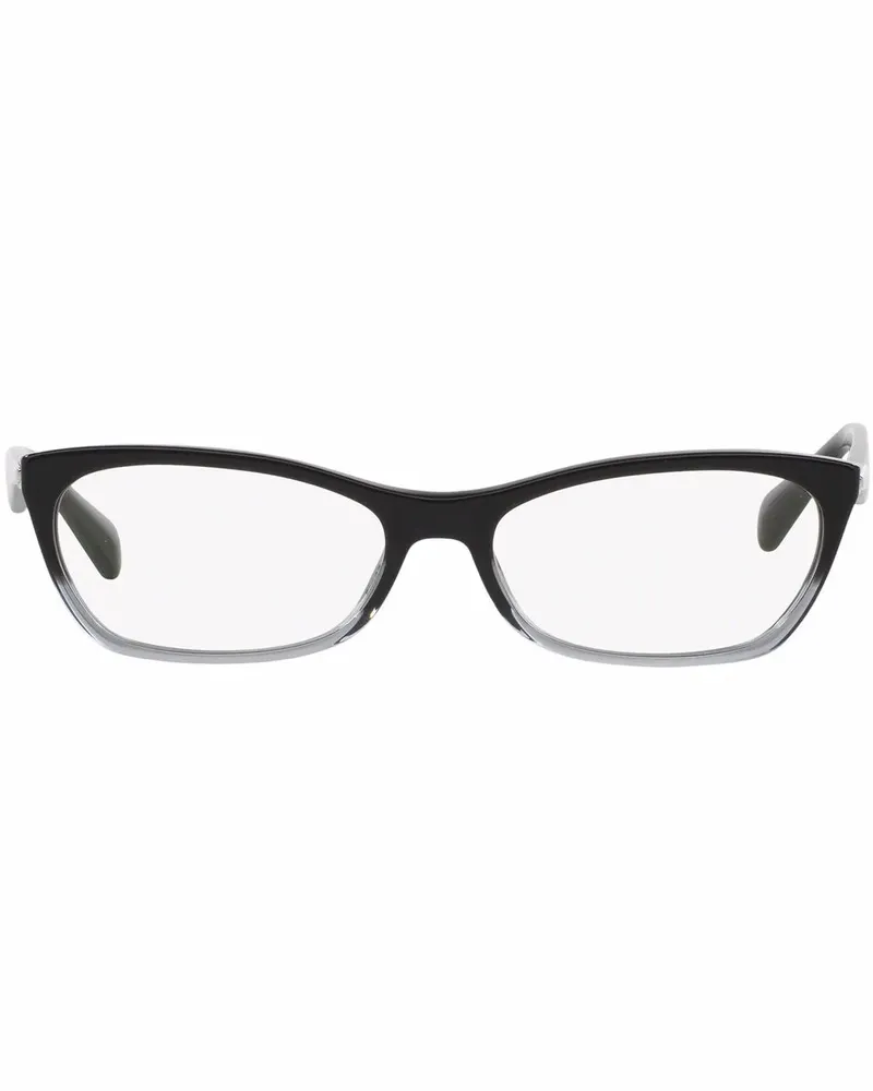 Prada Eckige Brille - Schwarz Schwarz