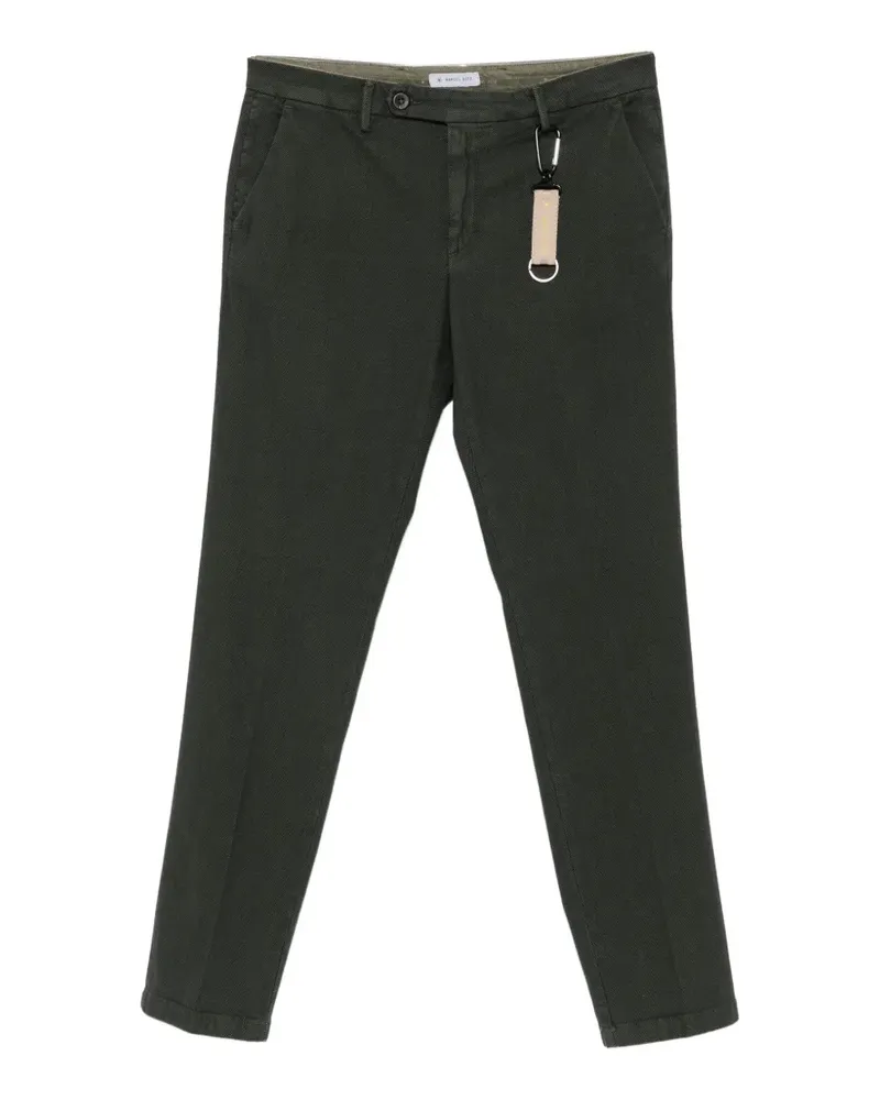 Manuel Ritz Milano micro-pattern slim-fit trousers - Grün Grün