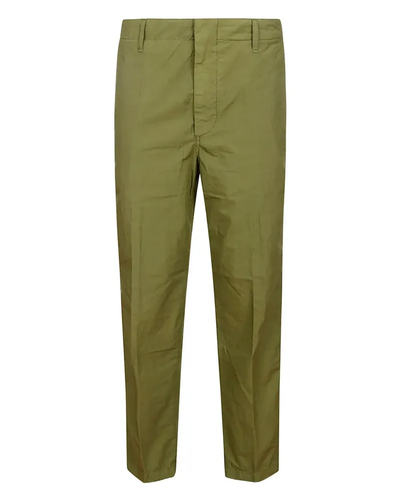 Dondup Popeline-Hose mit geradem Bein - Grün Grün