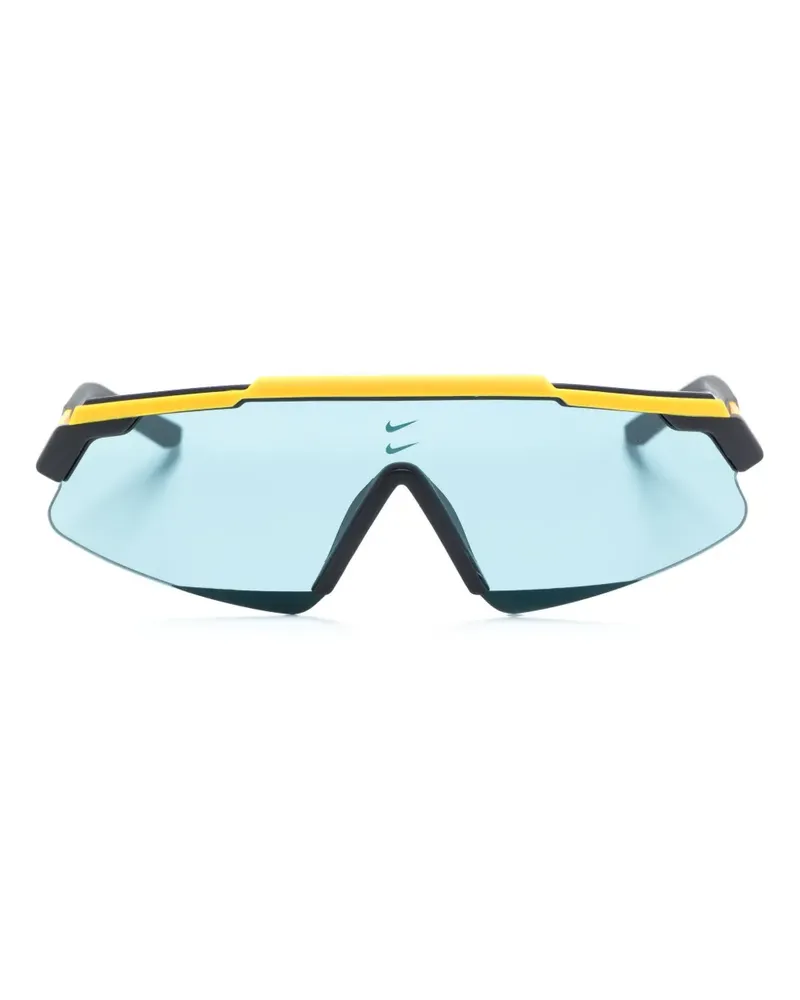 Nike Marquee Sonnenbrille mit eckigem Gestell - Schwarz Schwarz