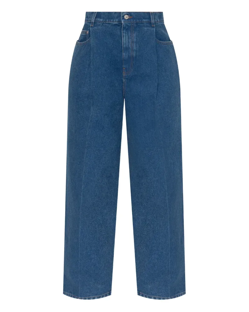 Marni Jeans mit Logo-Patch - Blau Blau