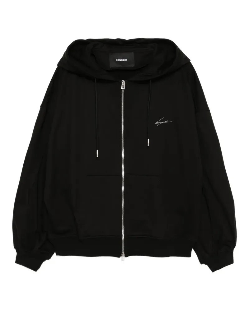 SONGZIO Hoodie mit grafischem Print - Schwarz Schwarz