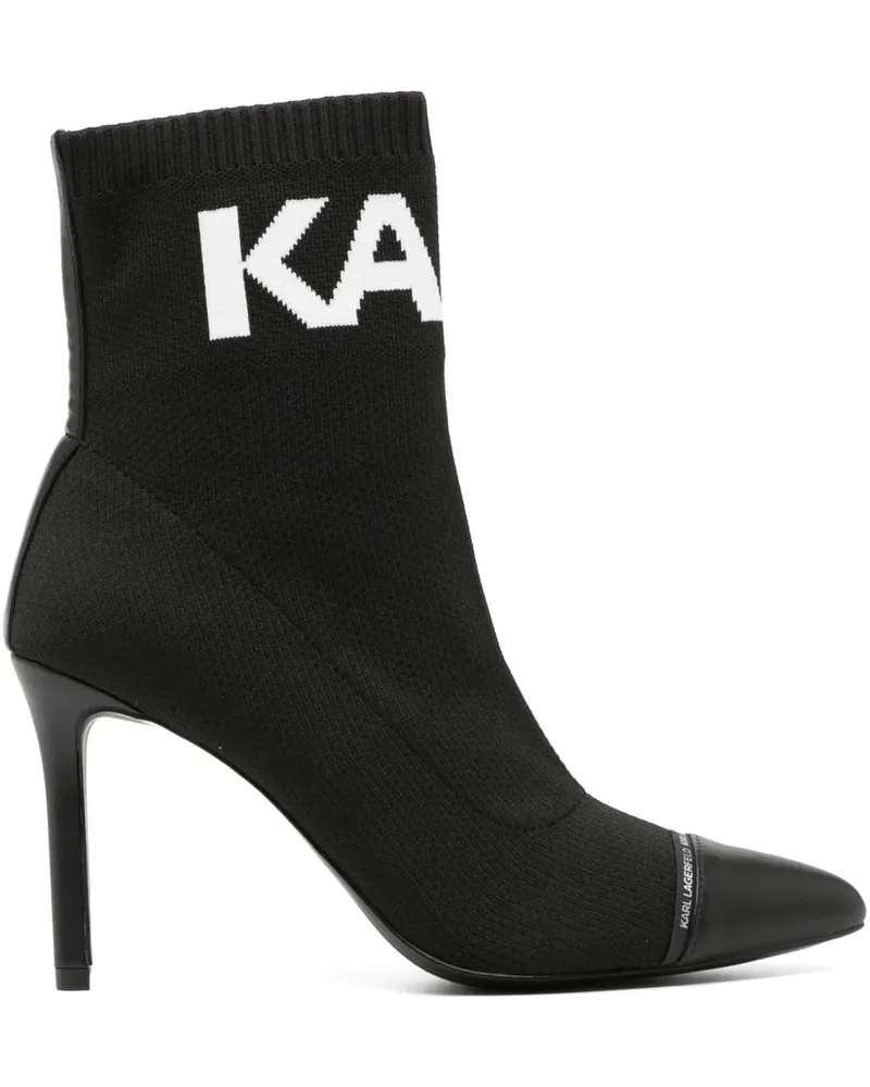 Karl Lagerfeld Pandara Stiefel 96mm - Schwarz Schwarz