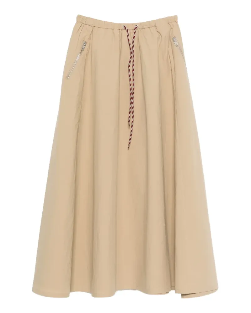 Bellerose Harlin Midirock mit Reißverschlusstaschen - Nude Nude