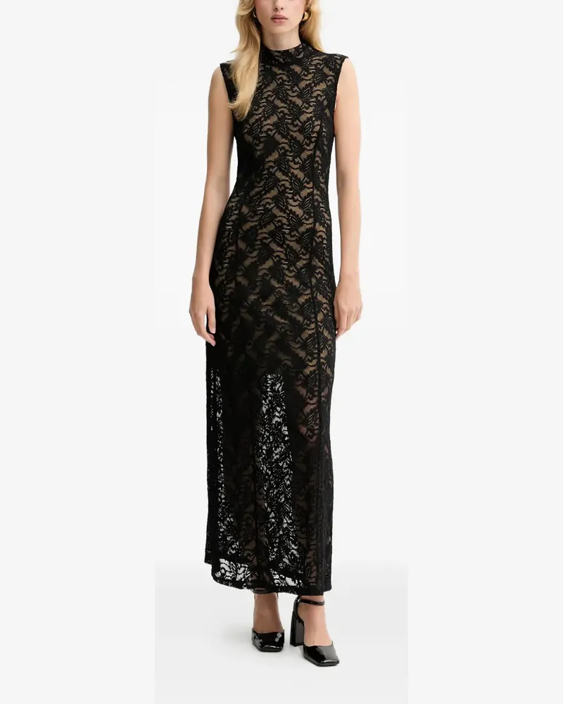 Gestuz lace sleeveless maxi dress - Schwarz Schwarz