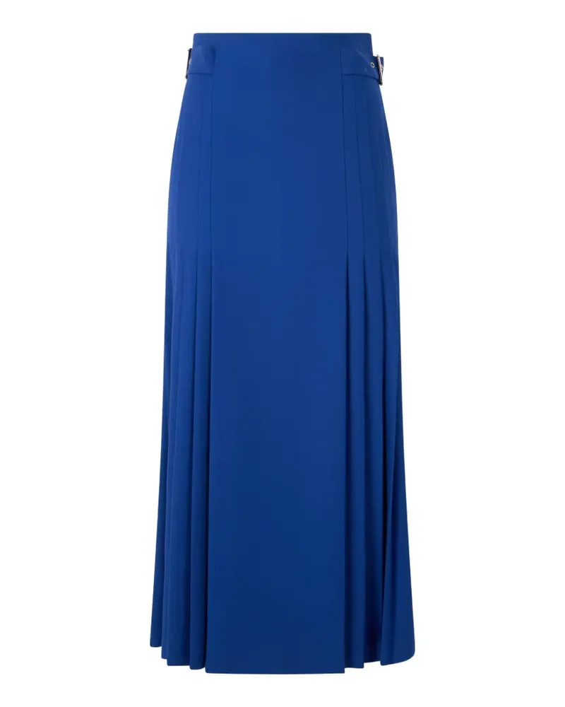 Alberta Ferretti Midirock mit Falten - Blau Blau