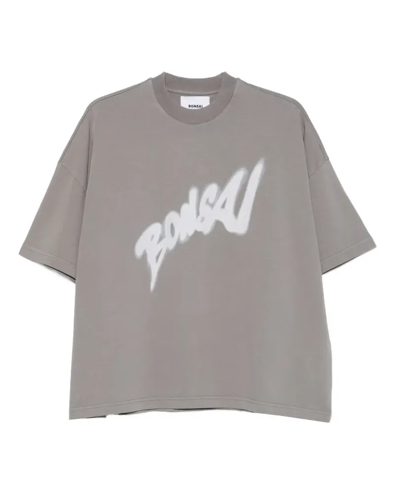 BONSAI logo-print T-shirt - Grau Grau