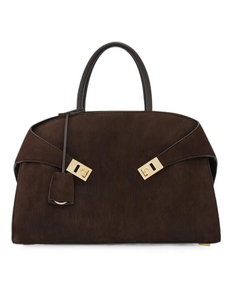 Ferragamo Hug handbag (L) - Braun Braun
