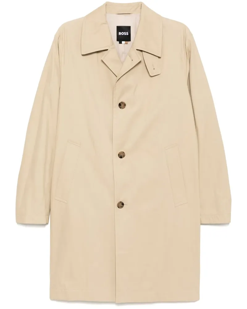 HUGO BOSS Einreihiger Mantel - Braun Braun