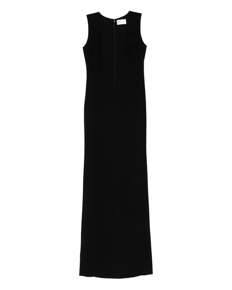 Mônot V-neck maxi dress - Schwarz Schwarz