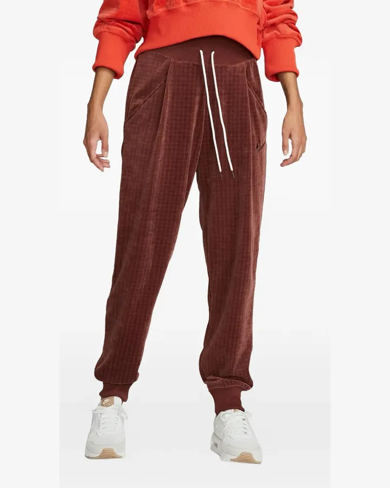 Nike elasticated-cuff high-waisted track pants - Braun Braun