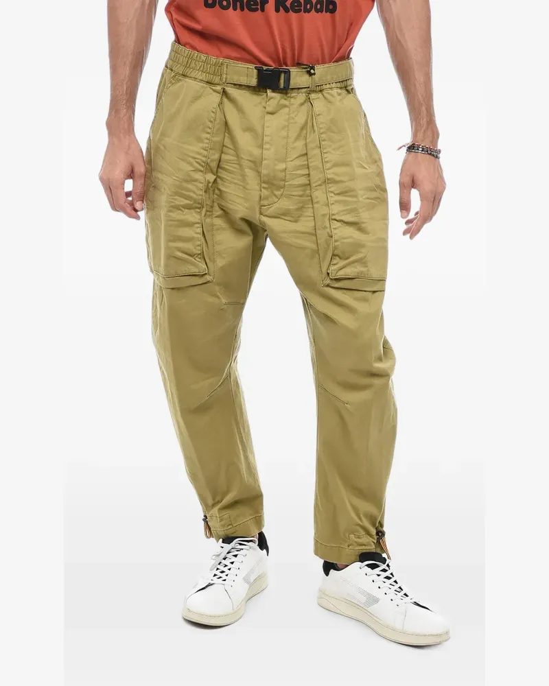 Dsquared2 multi-pocketed belted cargo pants - Nude Nude