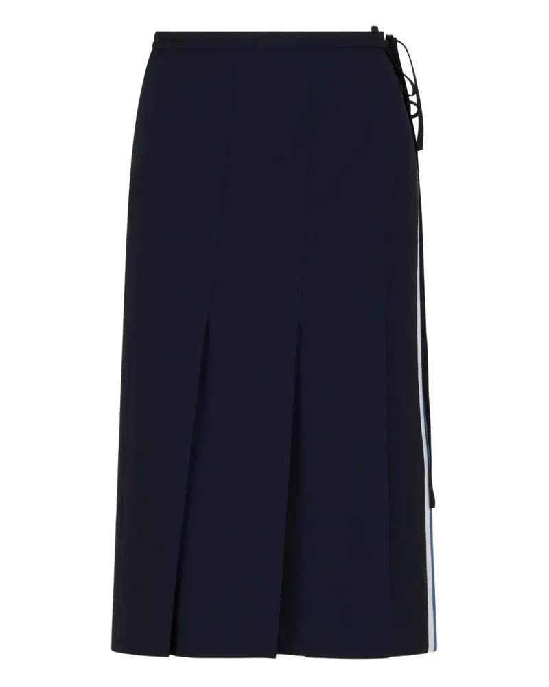 Marni Midirock mit Falten - Blau Blau