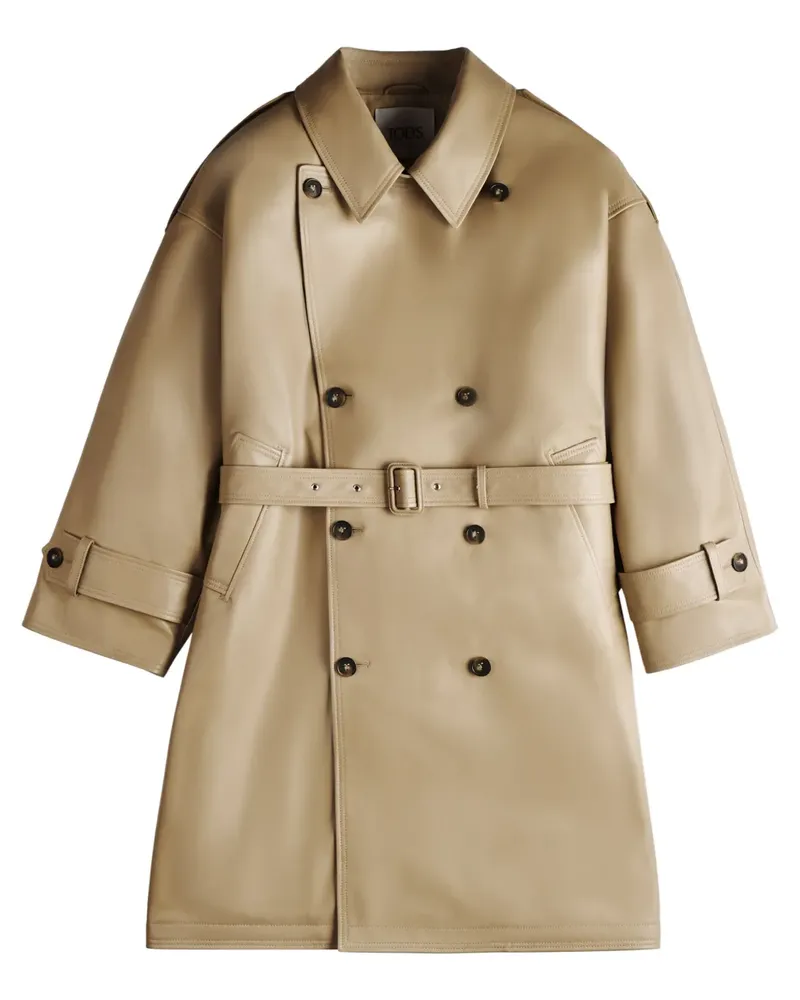 TOD'S Trenchcoat mit Gürtel - Nude Nude