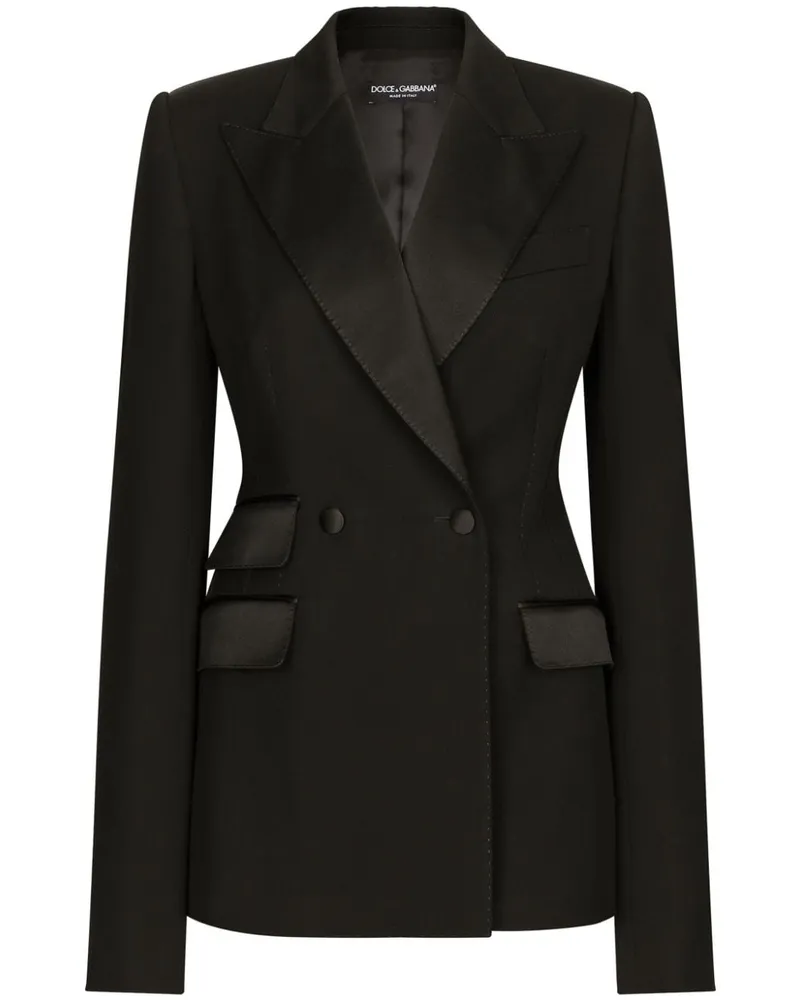 Dolce & Gabbana Doppelreihiger Turlignton Blazer - Schwarz Schwarz