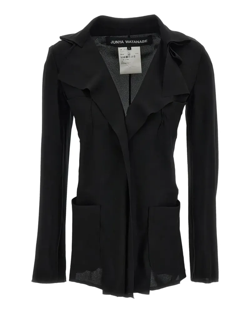 Junya Watanabe ruffled-detail blouse - Schwarz Schwarz