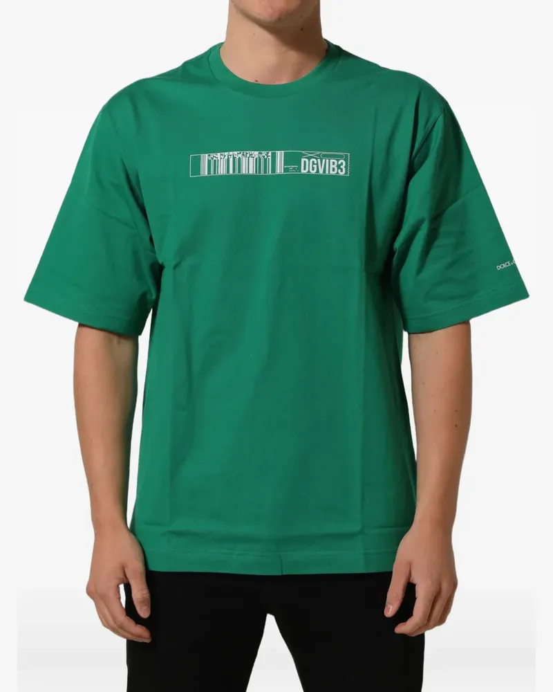Dolce & Gabbana graphic-print T-shirt - Grün Grün