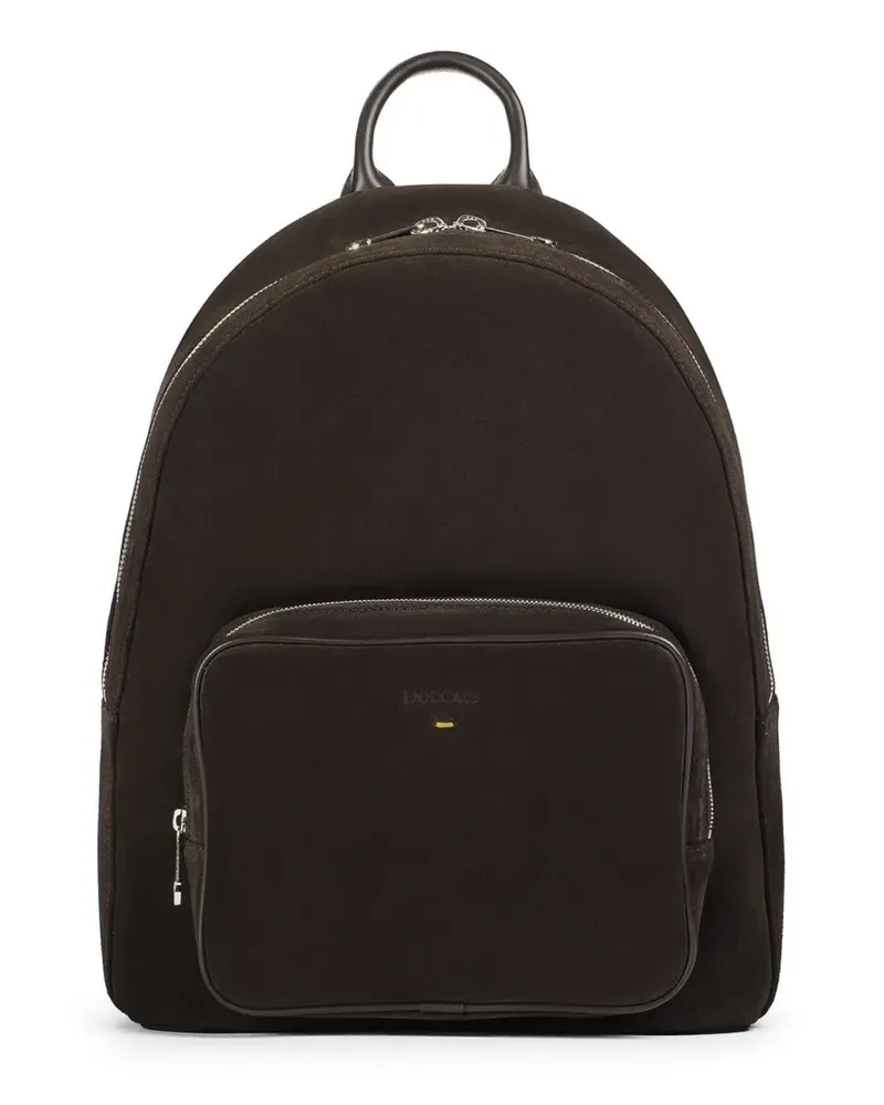 Doucal´s top-handle leather backpack - Braun Braun