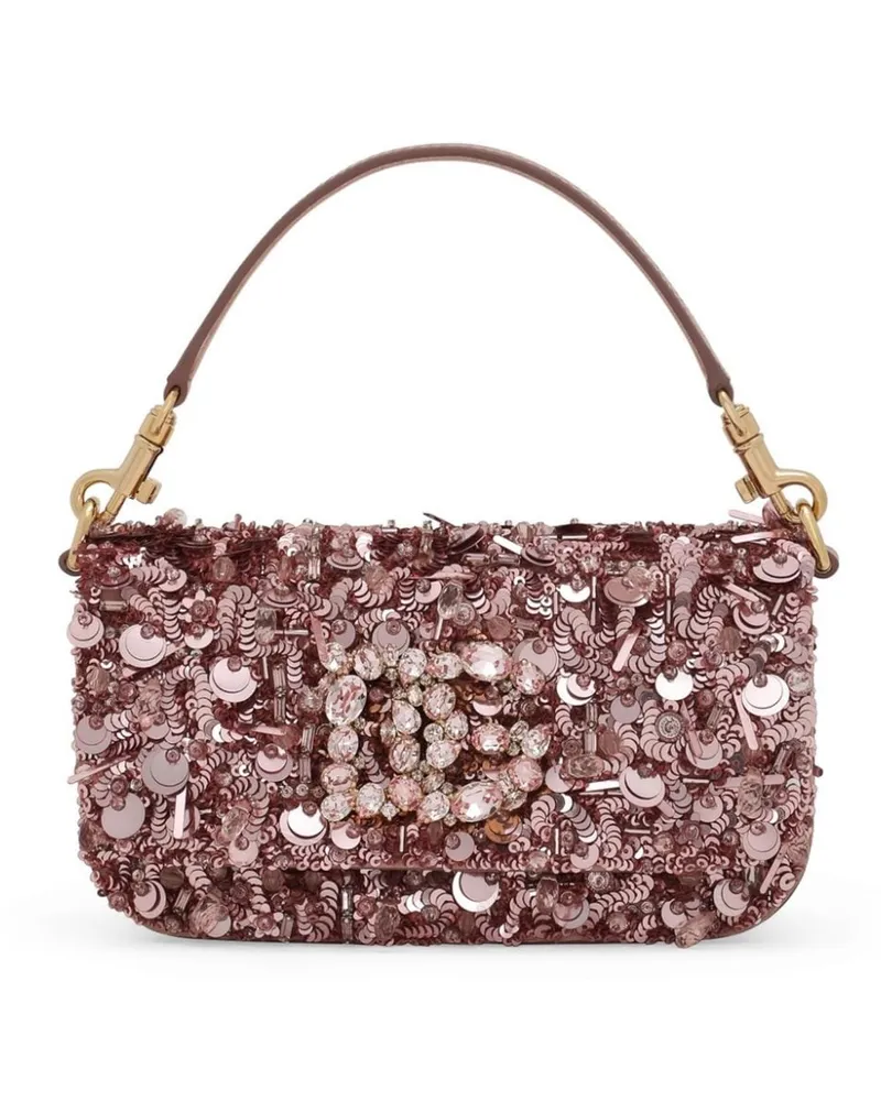 Dolce & Gabbana Handtasche mit Pailletten - Rosa Rosa