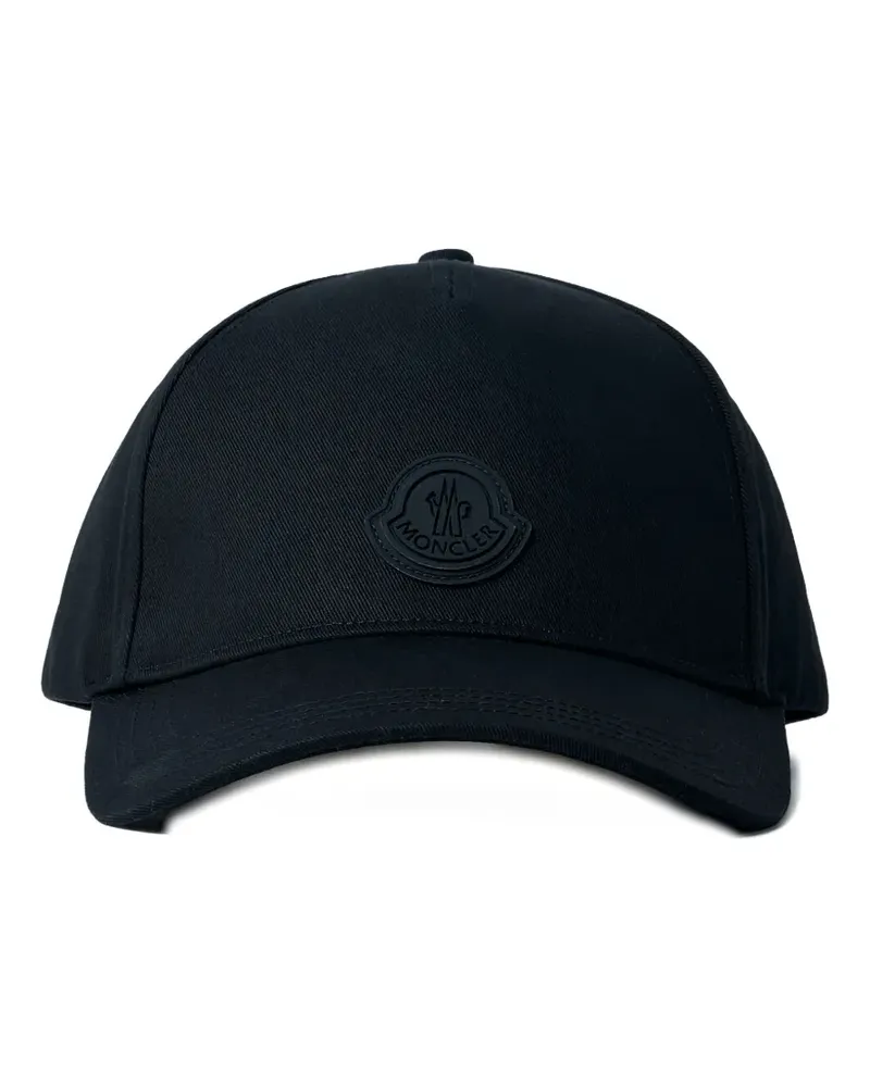 Moncler logo-motif baseball cap - Schwarz Schwarz