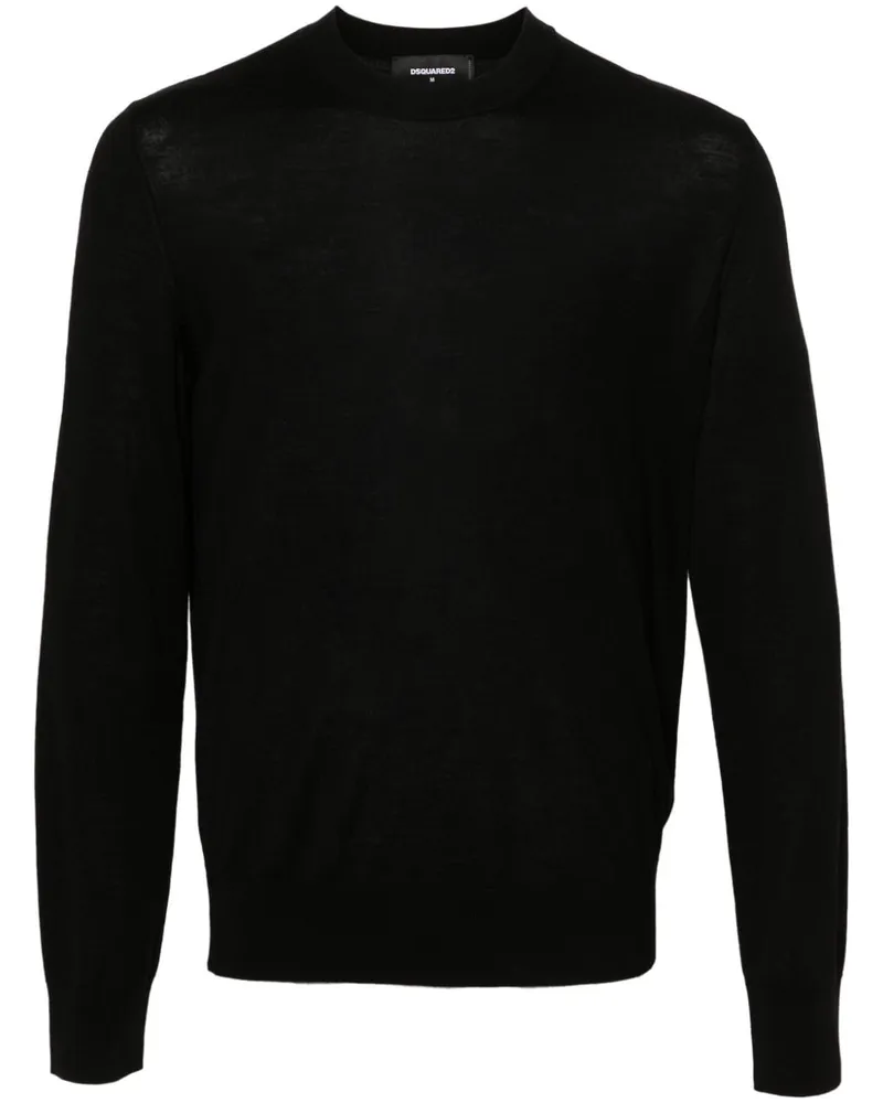 Dsquared2 Pullover mit Logo-Stickerei - Schwarz Schwarz