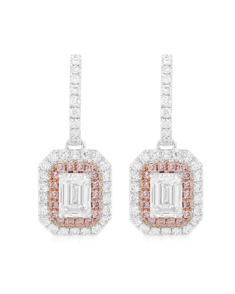 HYT Jewelry 18kt Weißgold-Hängeohrringe mit Diamanten - Silber Silber
