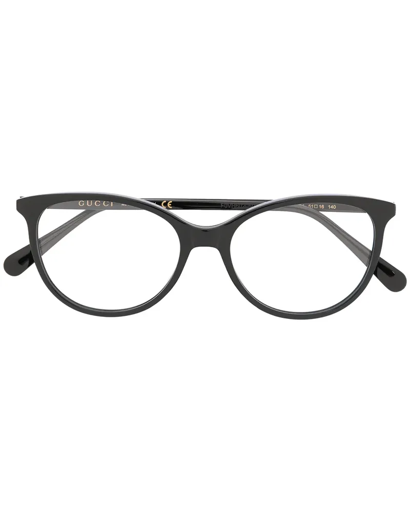 Gucci Cat-Eye-Brille - Schwarz Schwarz