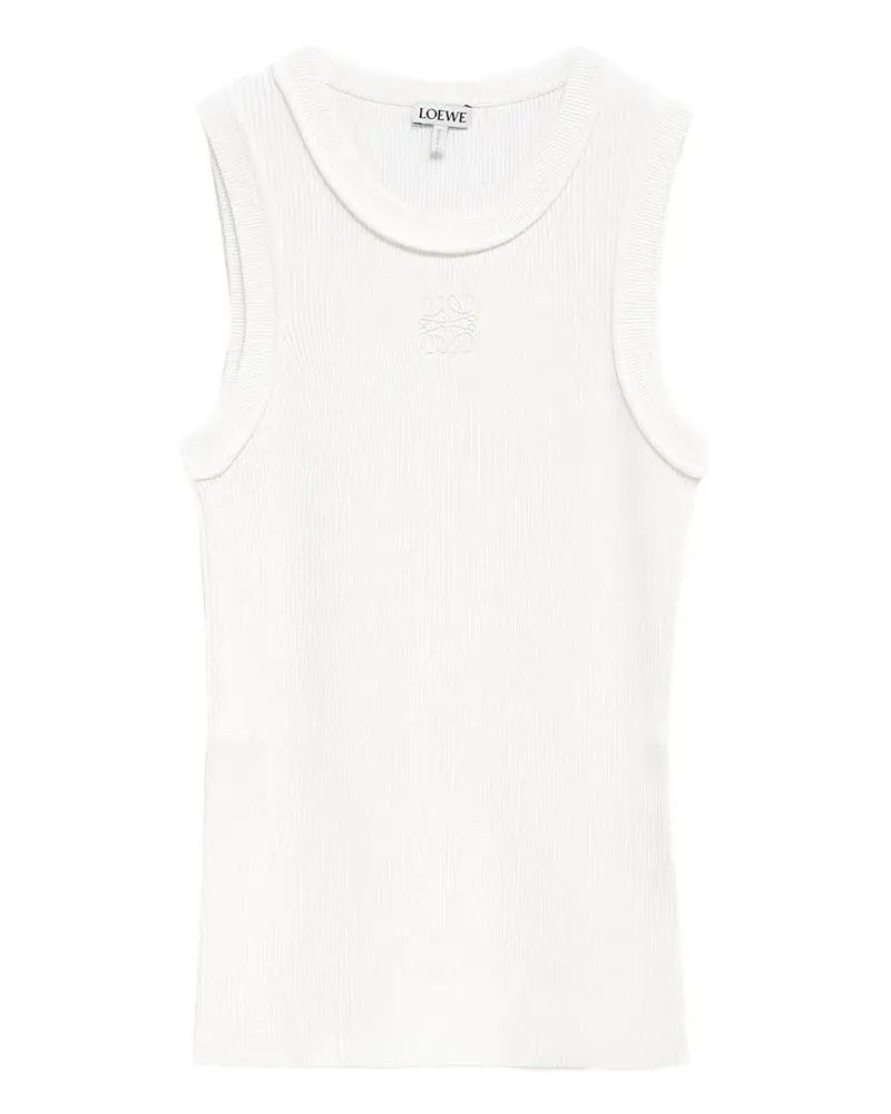 Loewe Oberteil mit Logo-Stickerei - Weiß Weiß