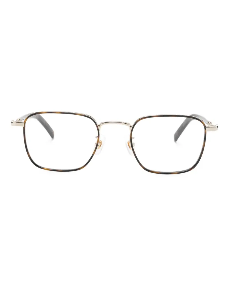 Montblanc Brille mit eckigem Gestell - Braun Braun