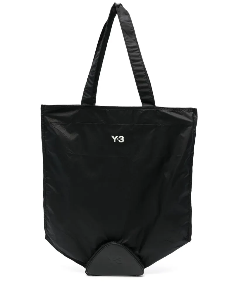 Y-3 Pckbl Shopper mit Logo-Print Schwarz