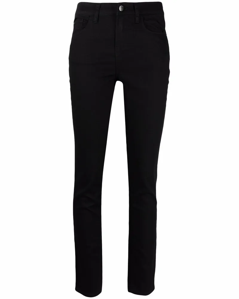Emporio Armani Halbhohe Skinny-Jeans - Schwarz Schwarz