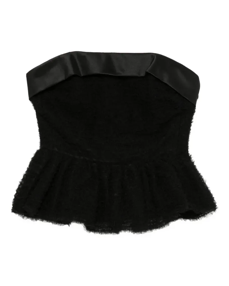 Viktor & Rolf Trägerloses Top - Schwarz Schwarz