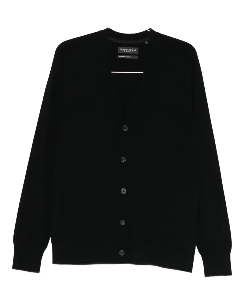 Marc O'Polo button pocket cardigan - Schwarz Schwarz
