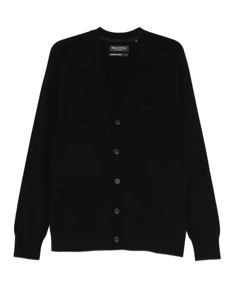 Marc O'Polo button pocket cardigan - Schwarz Schwarz