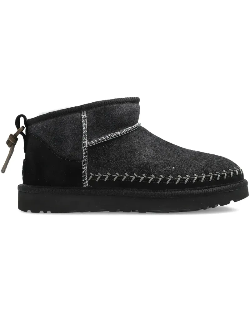 UGG Stiefel mit geflochtenem Detail - Schwarz Schwarz
