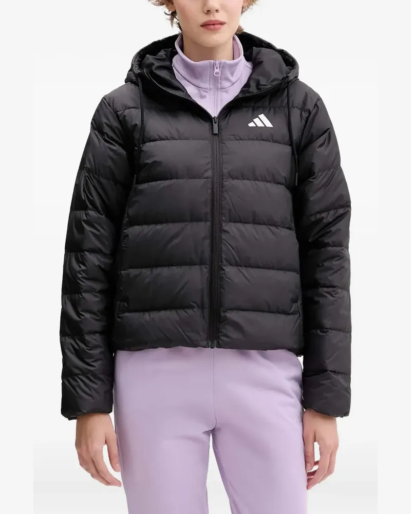 adidas Kapuzenjacke mit Logo - Schwarz Schwarz