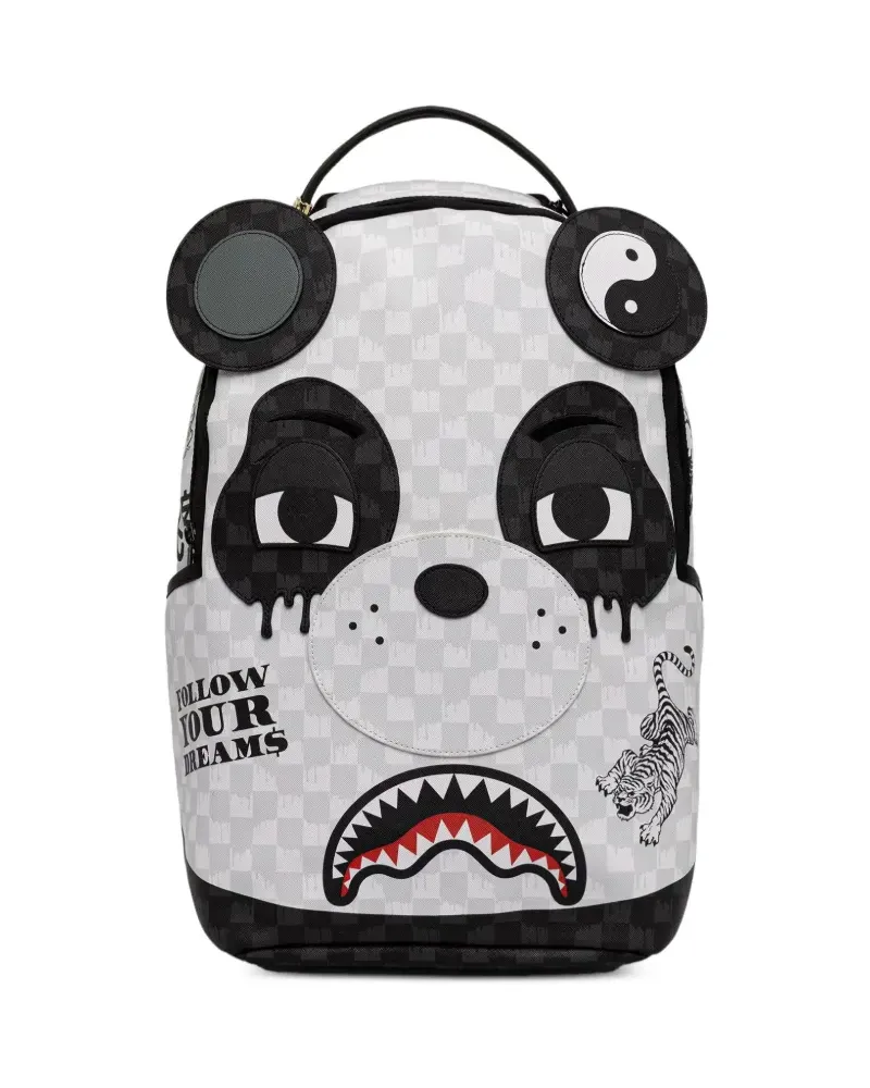 Sprayground Rucksack mit Schachbrett-Print - Weiß Weiß