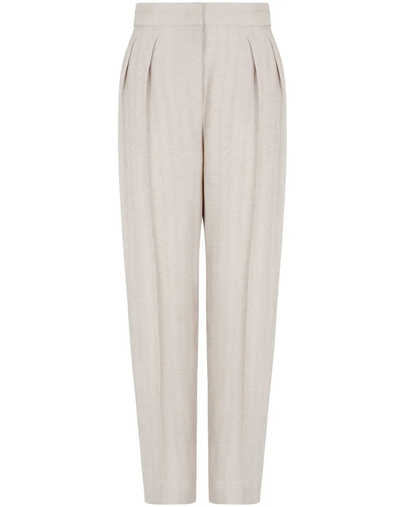 Giorgio Armani Hose mit Faltendetail - Grau Grau