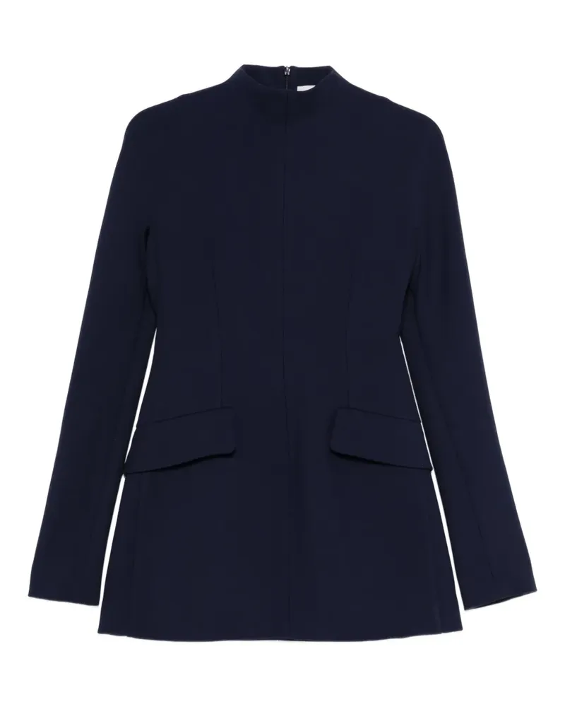 SPORTMAX SPXTEFRITE pockets high-neck mini dress - Blau Blau