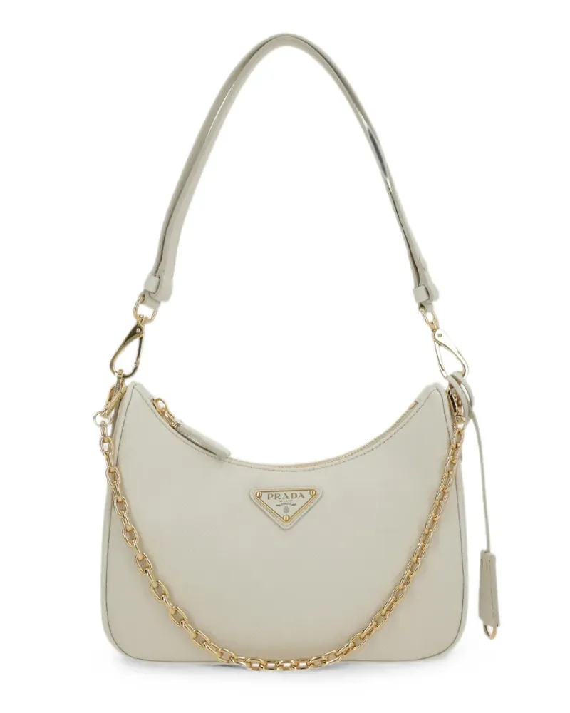 Prada Saffiano leather shoulder bag - Weiß Weiß