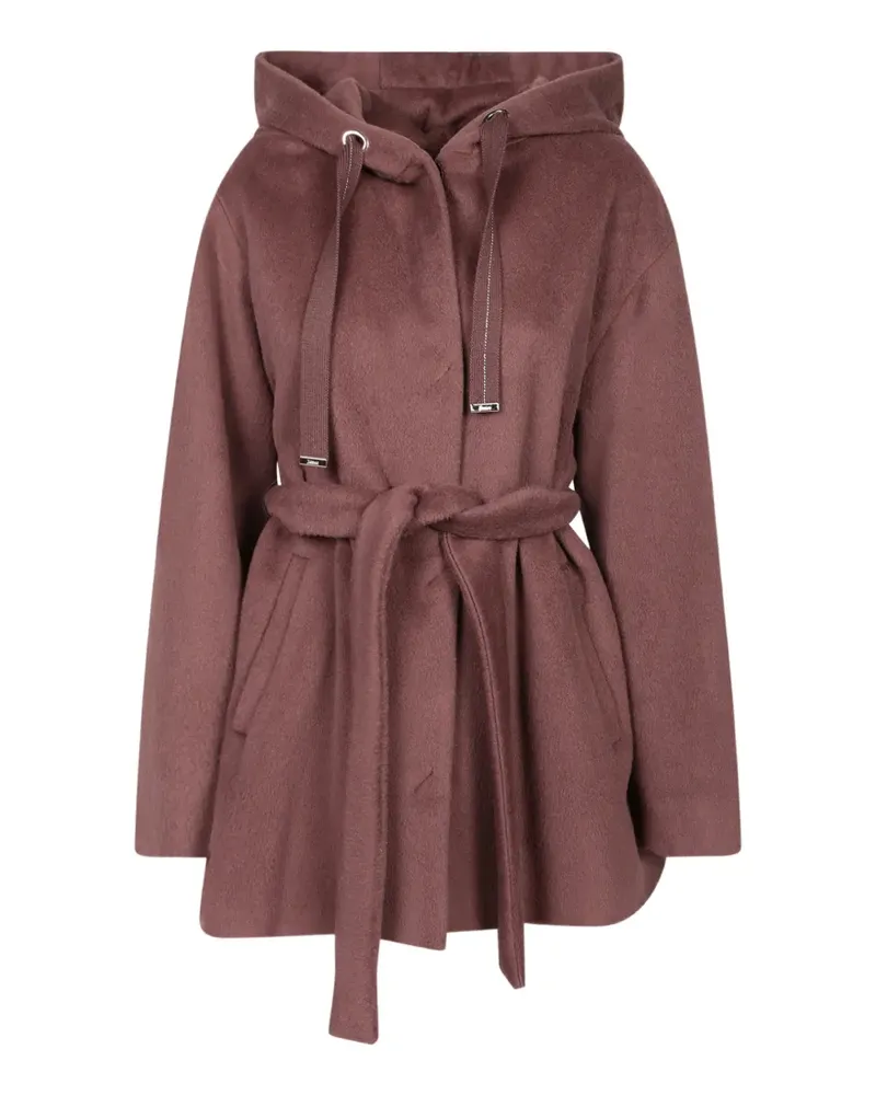 Herno hooded belted coat - Braun Braun