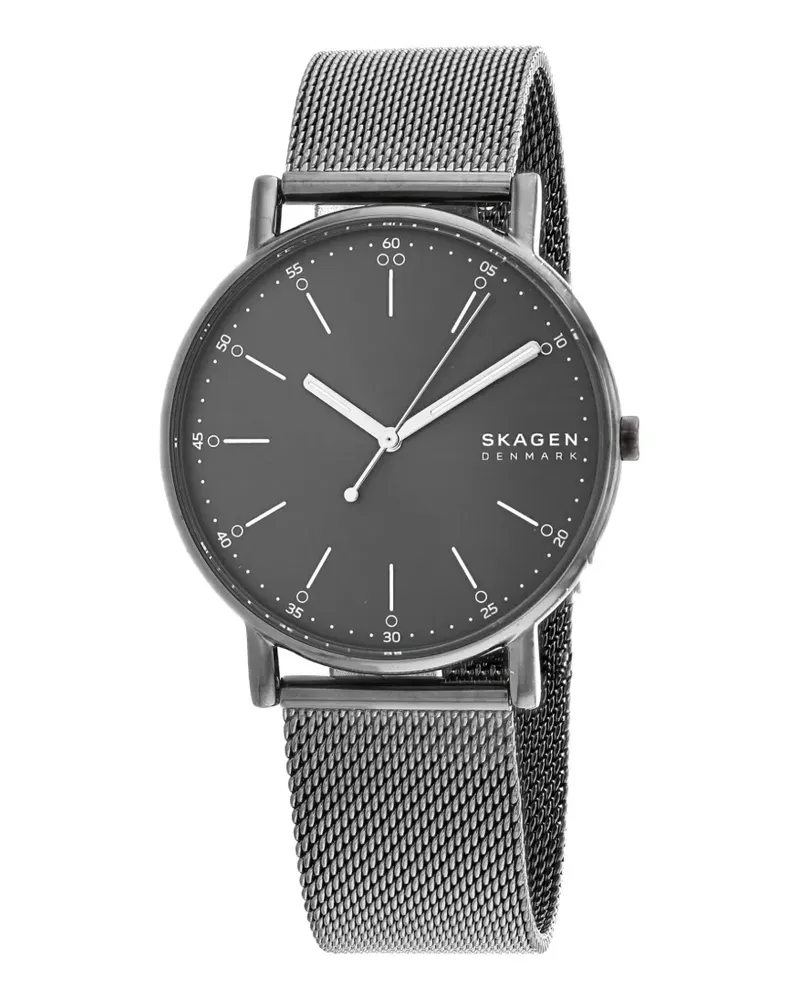 Skagen Signatur mesh-strap watch - Grau Grau